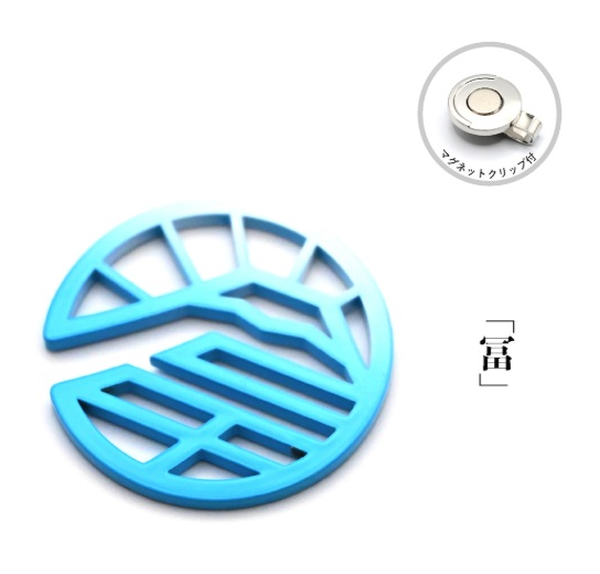 TURF PRPJECT】メタルマーカー富士/ライトブルー