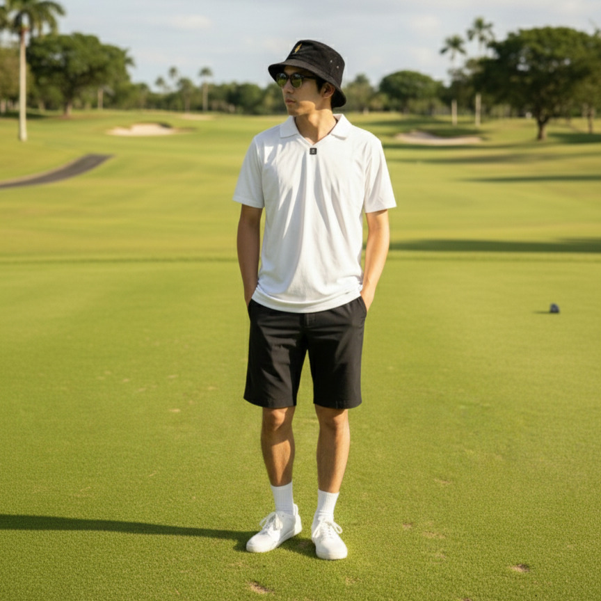 THESUNGOLF】PSSUNB2506/ショートPT/XL/BK