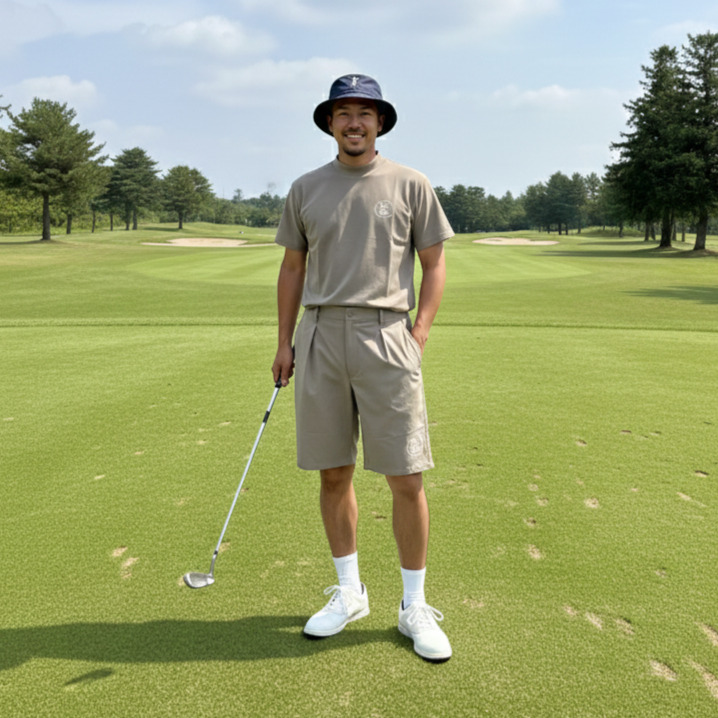 THESUNGOLF】SG-25PT01/ショートPT/M/BEI