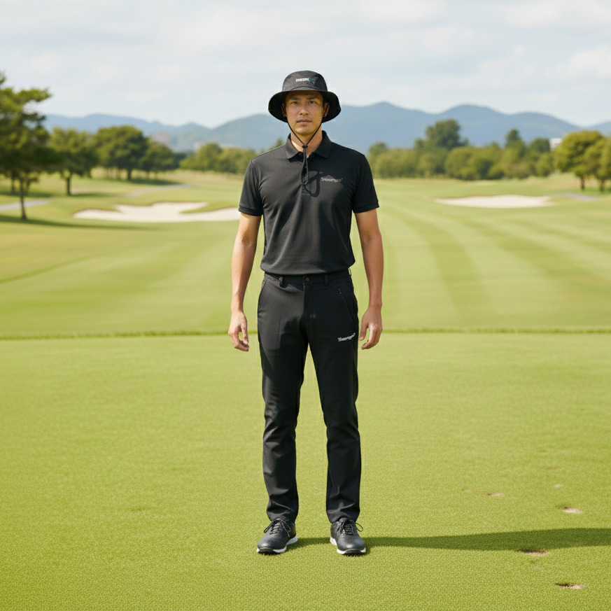 THESUNGOLF】SG-23PT02ロングP/L/BK