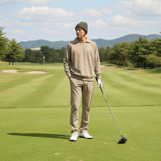 THESUNGOLF】SG-25PT02/ロングPT/L/BEI