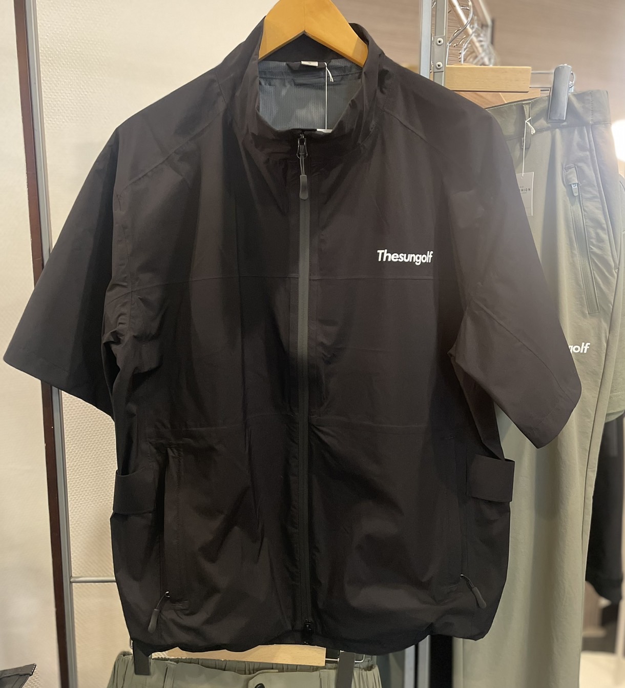 THESUNGOLF】SG-24JK01半袖レインJK/XL/BK