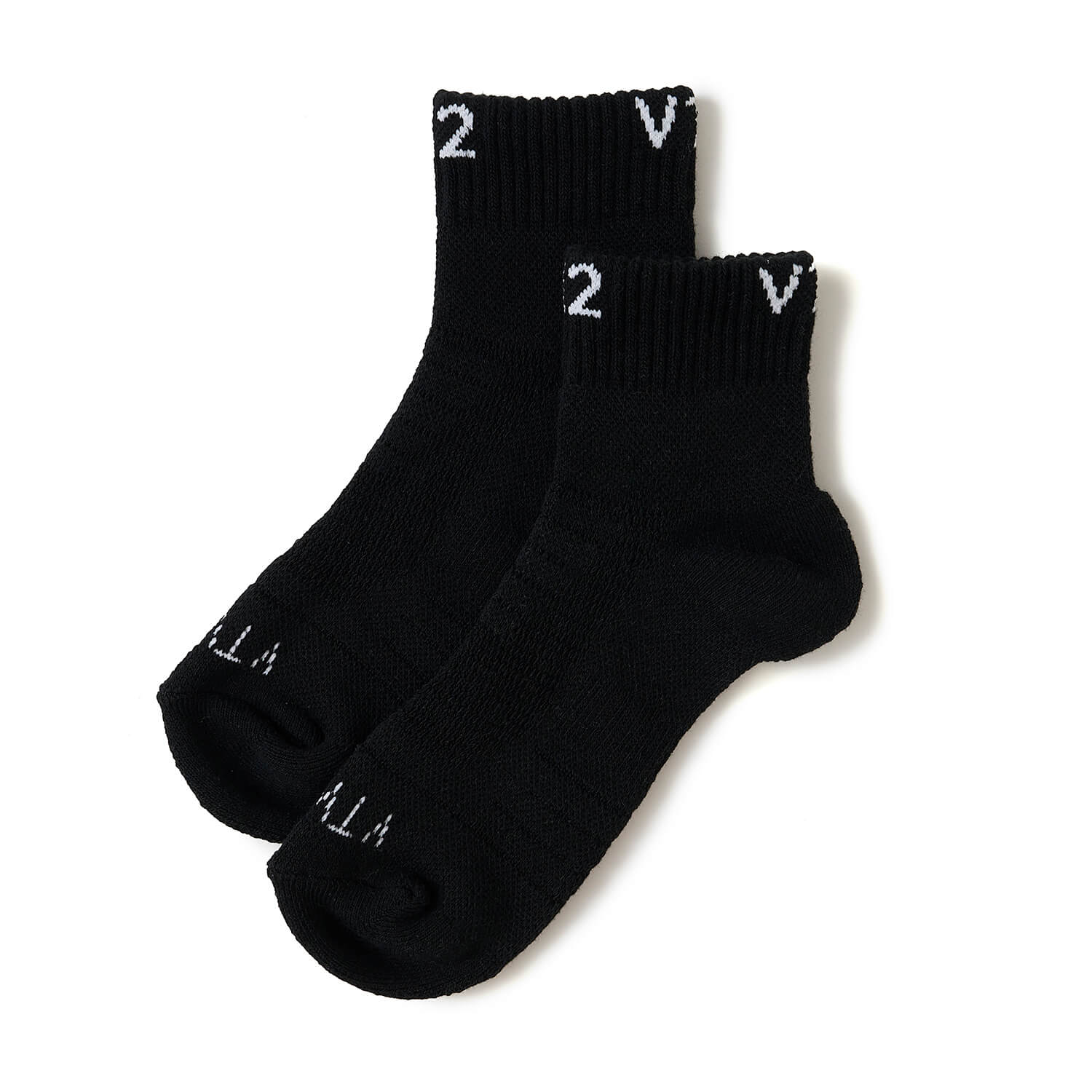 V12】V122610-AC03/REVERSE LOGO SOCKS WM/FREE/BK