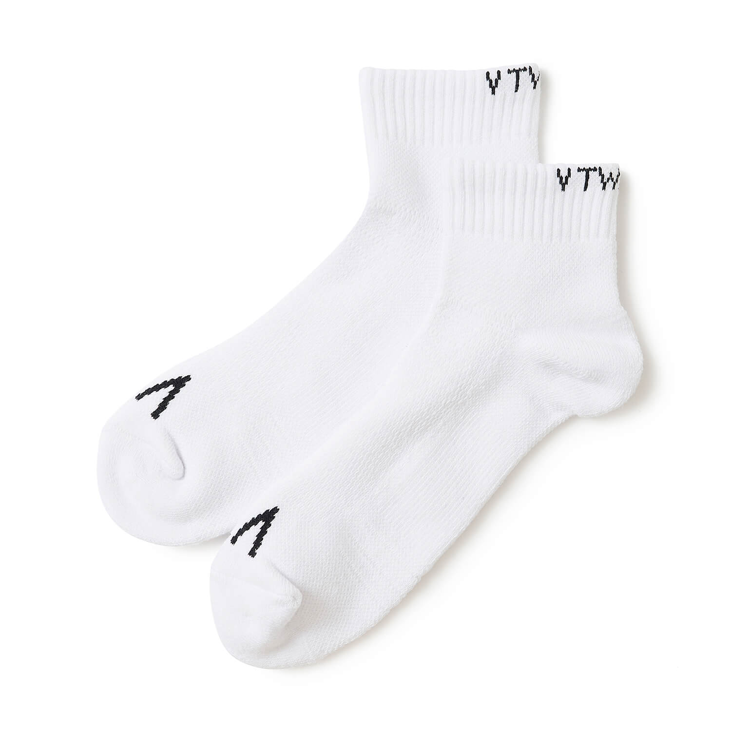 V12】V122610-AC06/DOUBLE LOGO SOCKS/FREE/WH