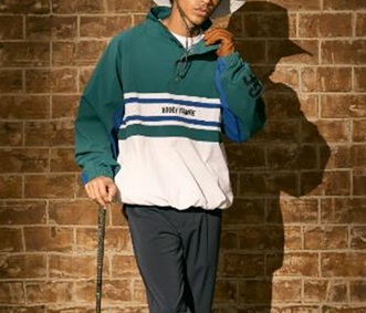 BOGEY LOUNGE】4M199-181BGブルゾン/M/GRE