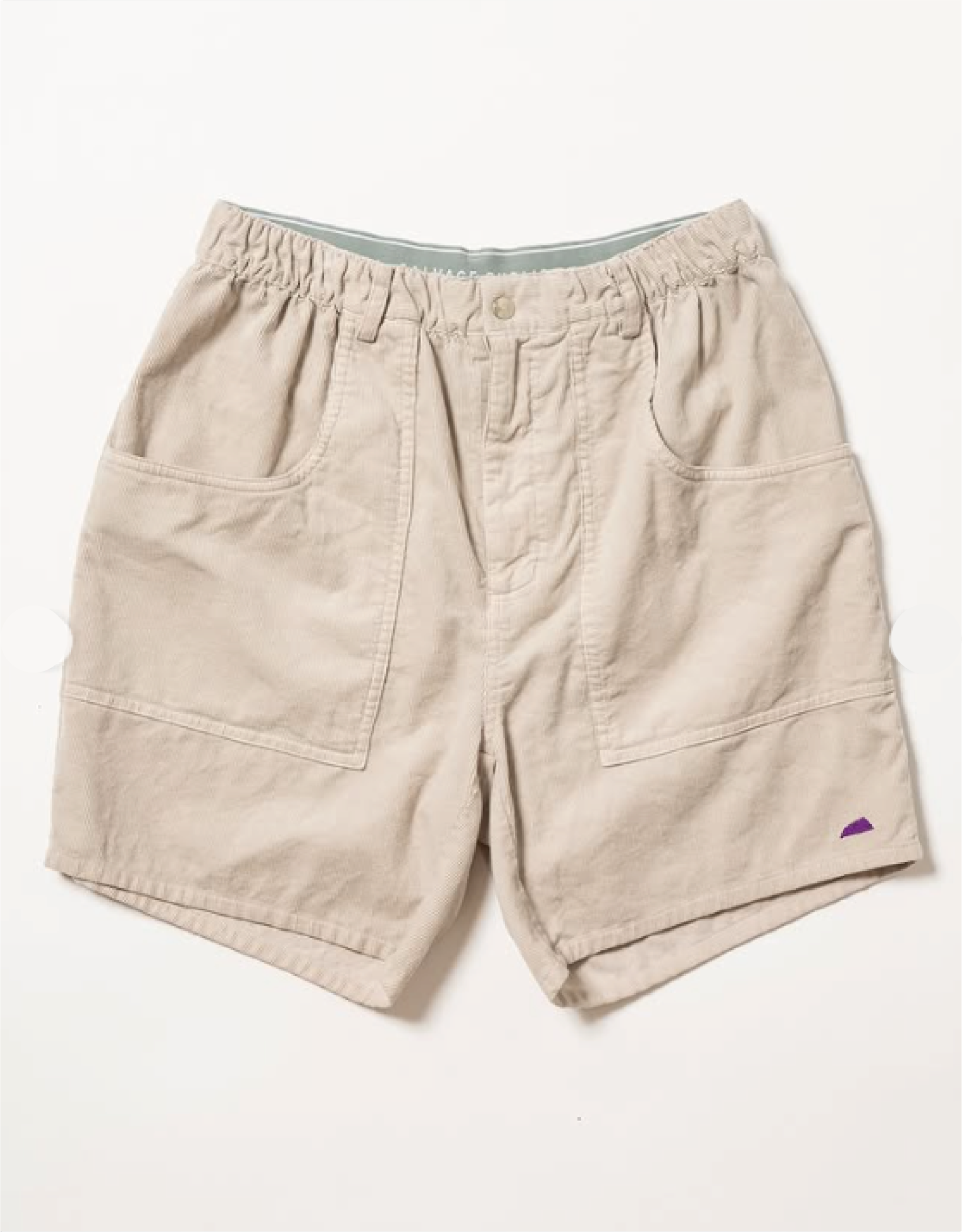 SALVAGE PUBLIC】SVKS5022/Uka Corduroy Shorts/Silver Gy/L