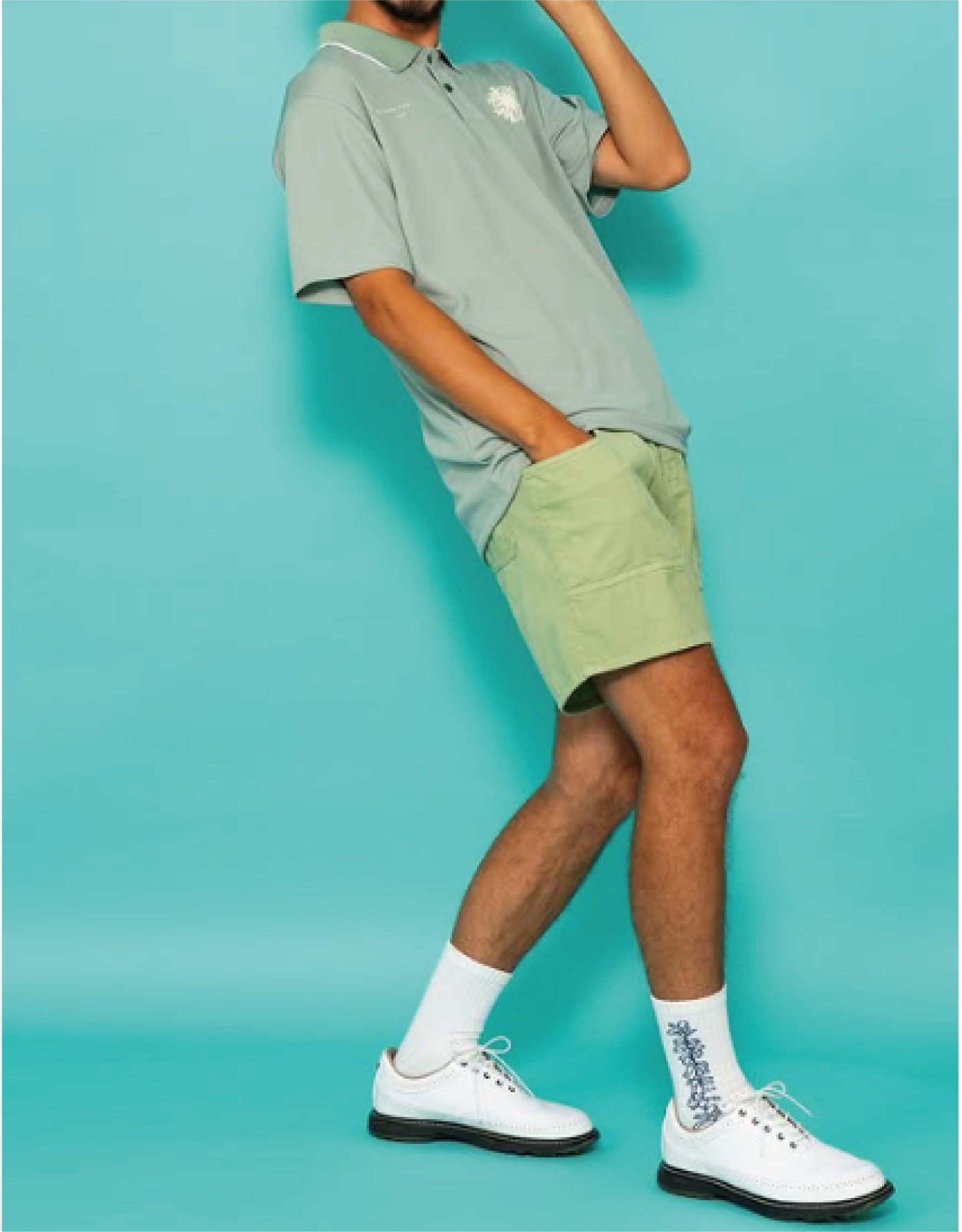 SALVAGE PUBLIC】SVKS5022/Uka Corduroy Shorts/Sage/L