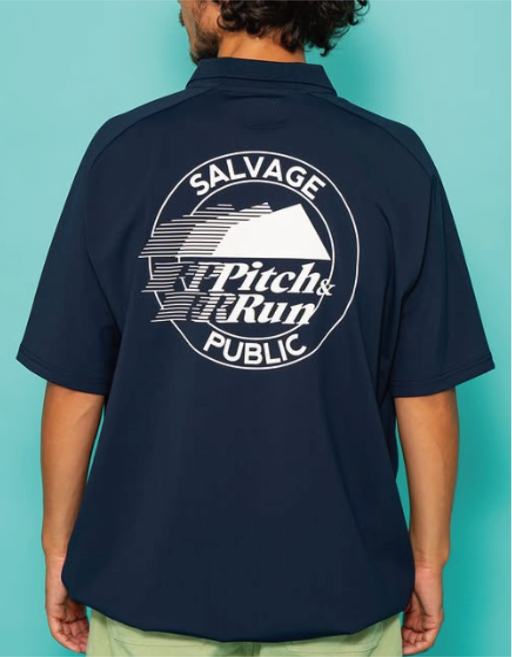 SALVAGE PUBLIC】SVKS6011/Alohea Tech Polo SS /Beige/S