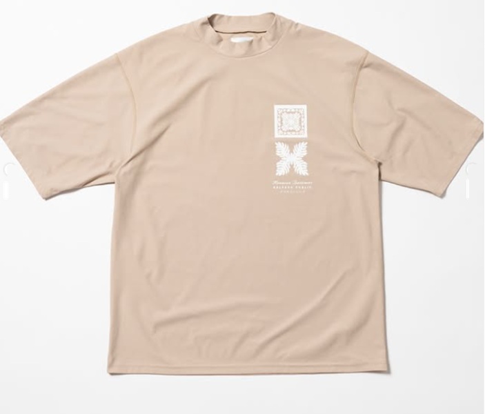 SALVAGE PUBLIC】SVKS6022/SURF Mockneck SS/Beige/S