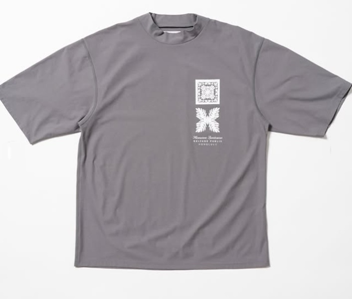 SALVAGE PUBLIC】SVKS6022/SURF Mockneck SS/Gray/L