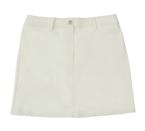 O.T.F】2151-25022/WOMEN BASIC SKIRT/WH/M