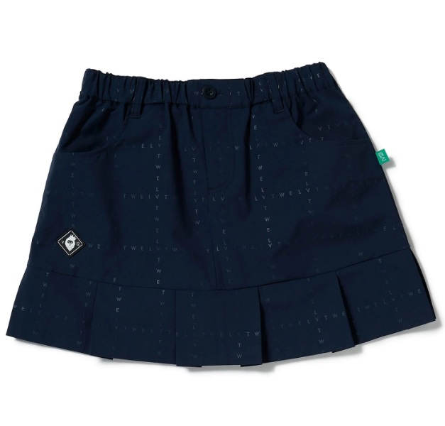 V12】V122610-SK02/TYPO GRID SKIRT/1/NV