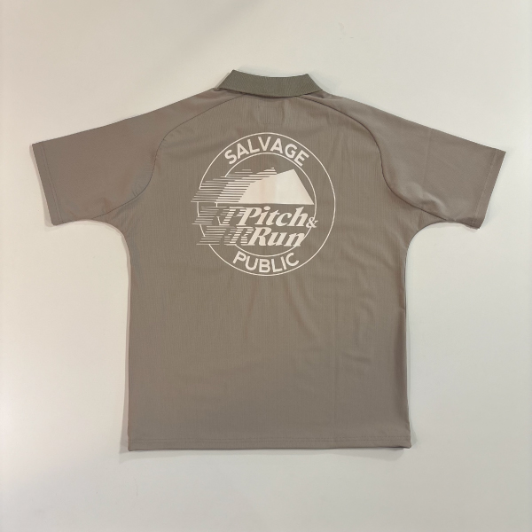SALVAGE PUBLIC】SVKS6011/Alohea Tech Polo SS /Beige/S
