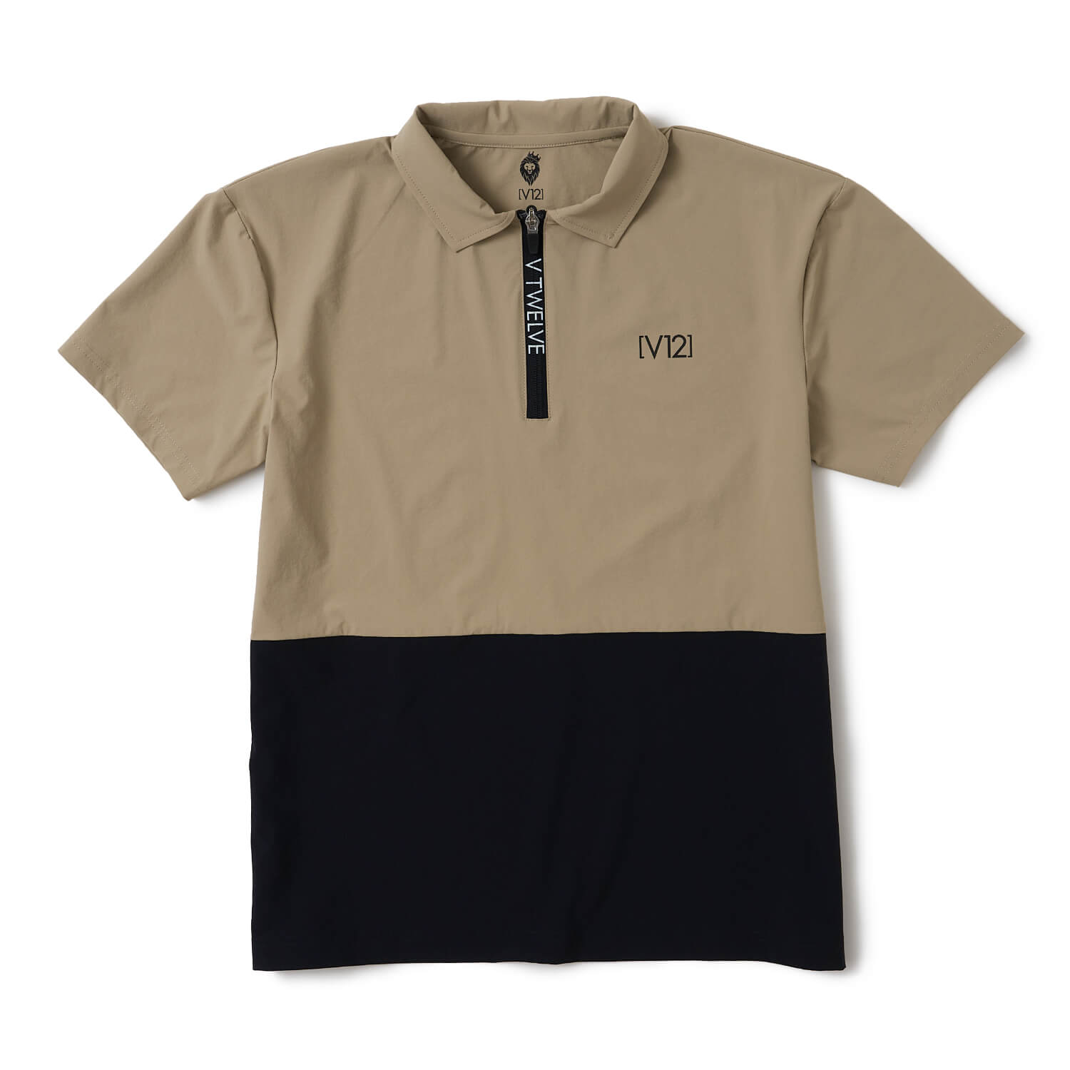 V12】V122610-PL06/EXP ZIP POLO/L/BEI