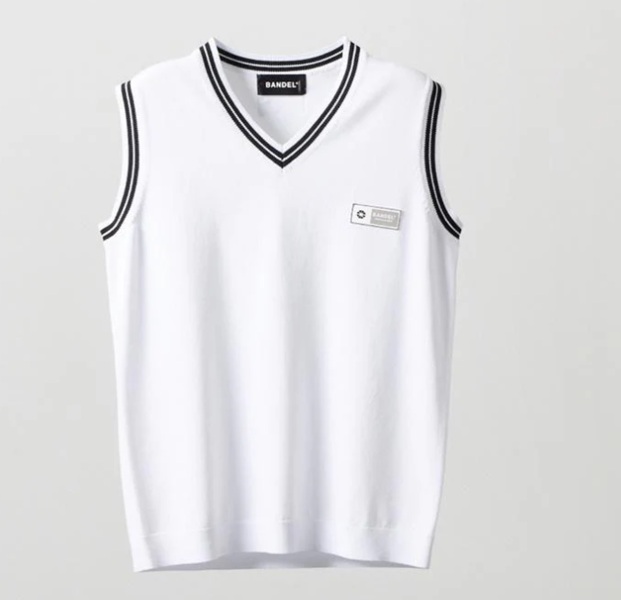 BANDEL】BGS-W6SCKVT-2-WH/Wクールニットベスト/WH/S