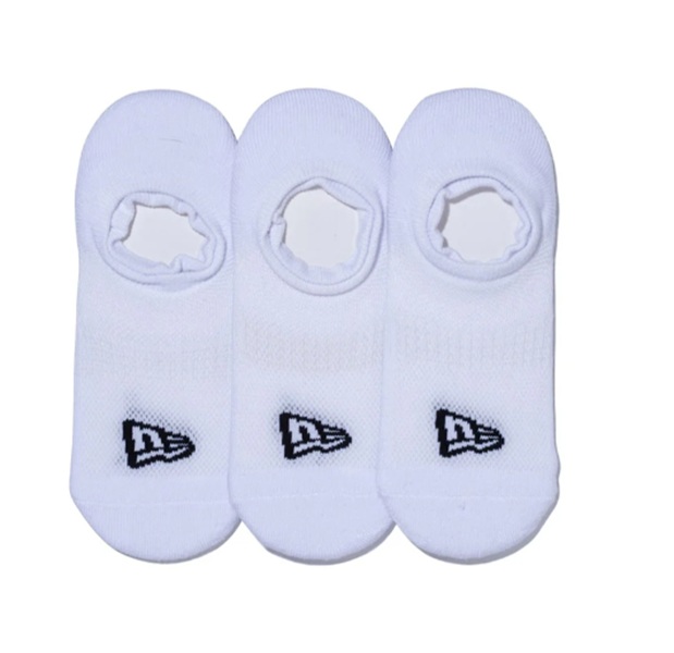 NEWERA】14518160/SOCKS VERY SHORT 3PAIRS WH/2527