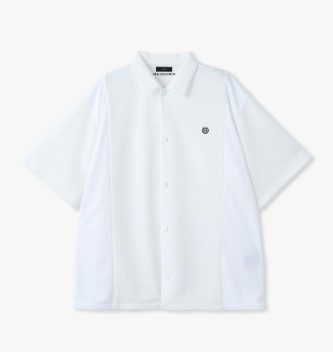 OBSIDIAN】ODM25SS002/MESH SHIRT/L/WH