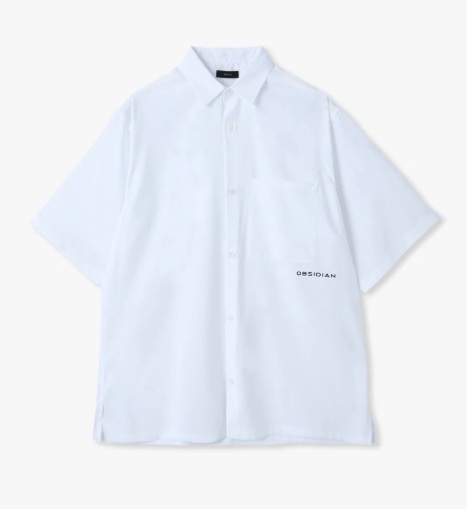 OBSIDIAN】ODM25SS001/BOX SHIRT/L/WH