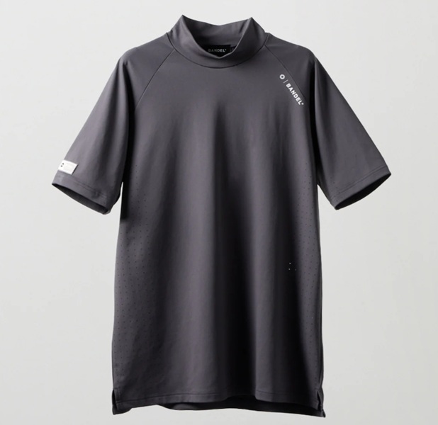 BANDEL】BGS-6SHPMC-5-GR/ヒートパンチングモック/チャコール/XL