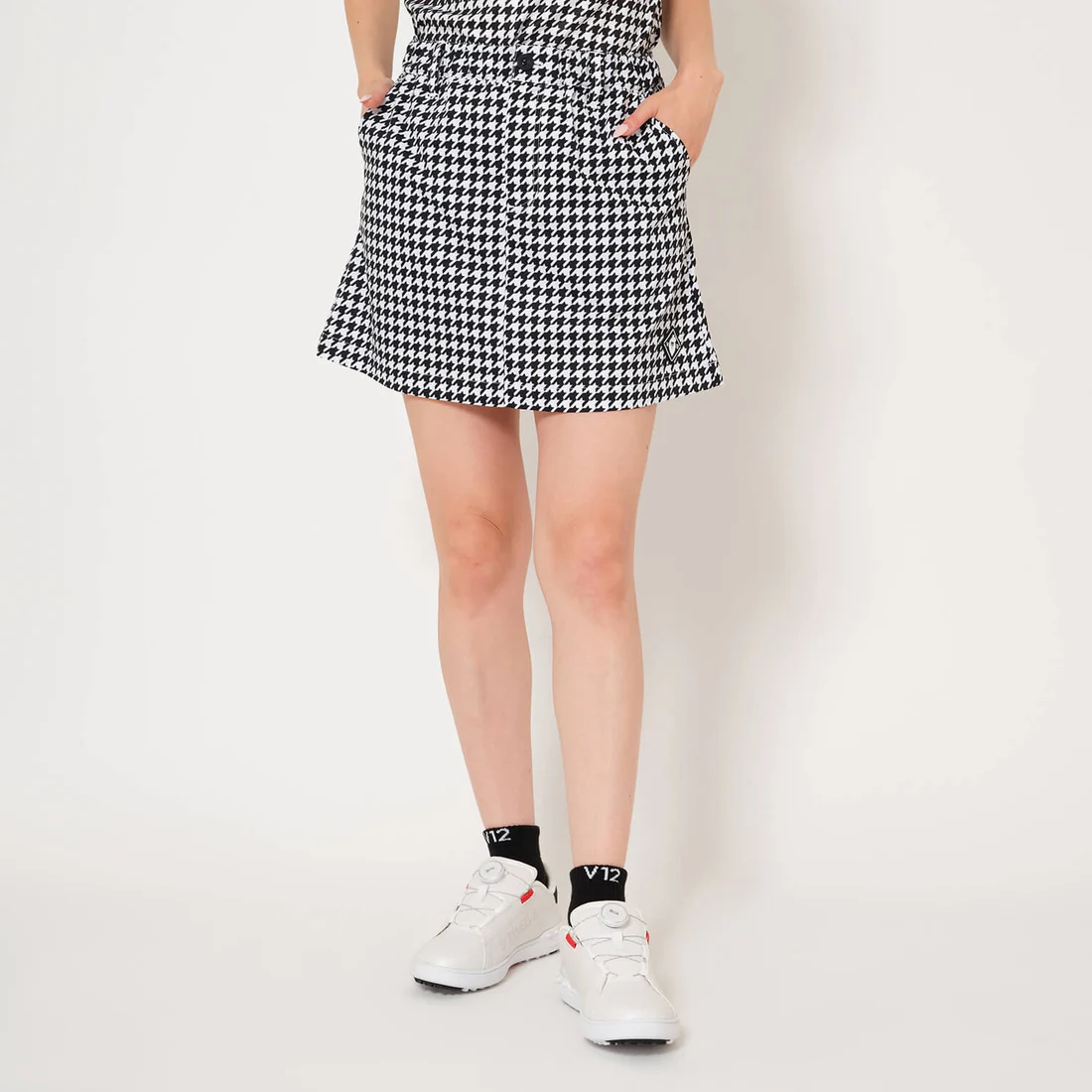 V12】V122610-SK01/HOUNDS SKIRT/1/BK