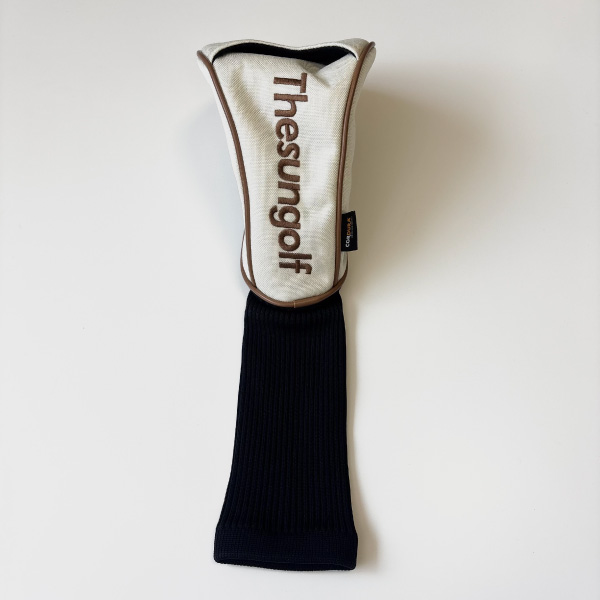 THESUNGOLF 】GeoGalaxy別注ヘッドカバー（Dr）/オフホワイト