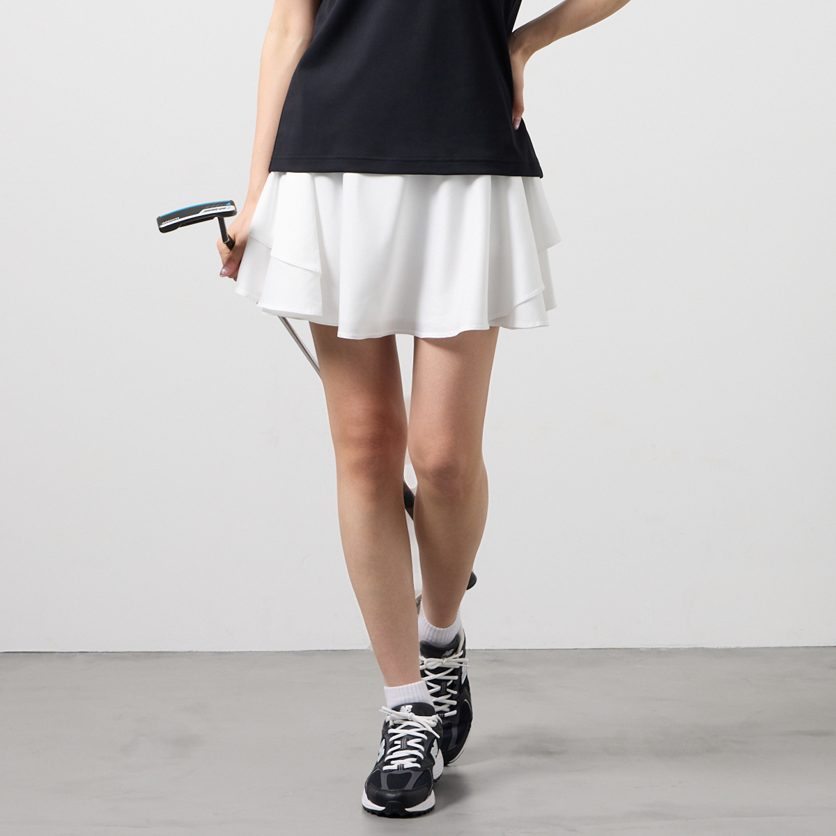 BANDEL】BGS-W6SDPSK-1-WH/Wダブルフェイススカート/WH/XS