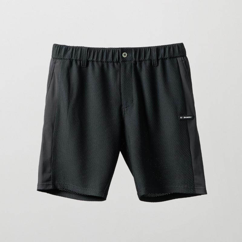 BANDEL】BGS-6SSWHP-3-BK/ドライワッフルハーフPT/BK/M