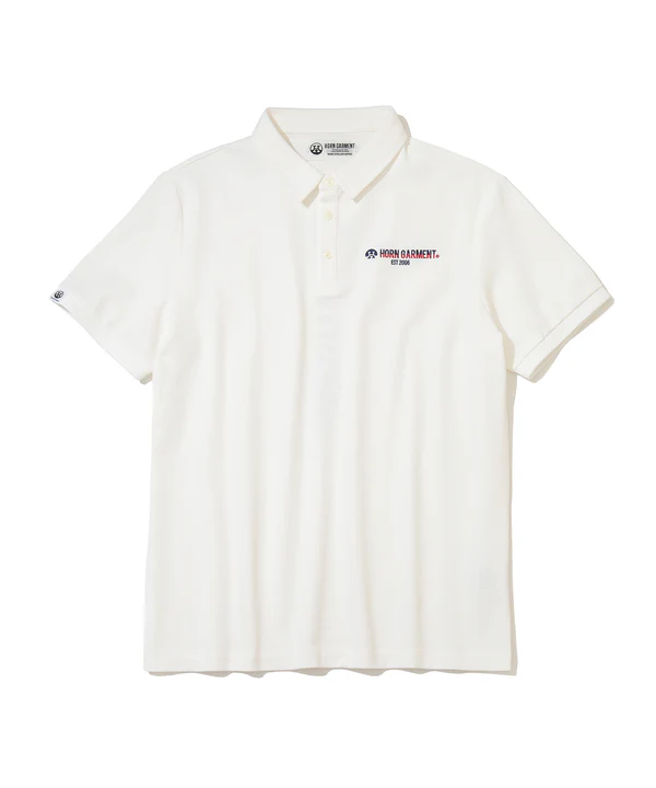 HORNGARMENT】HCM-6A-AA06/ポロシャツ/WHITE/50(XL)