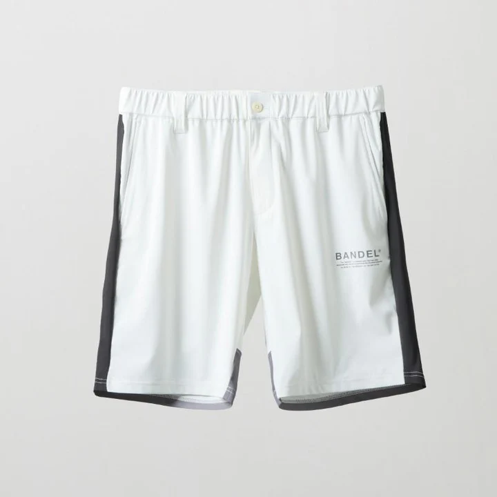 BANDEL】BGS-6SSCHP-3-WH/スウィッチハーフパンツ/ホワイト×ブラック×グレー/Ｍ
