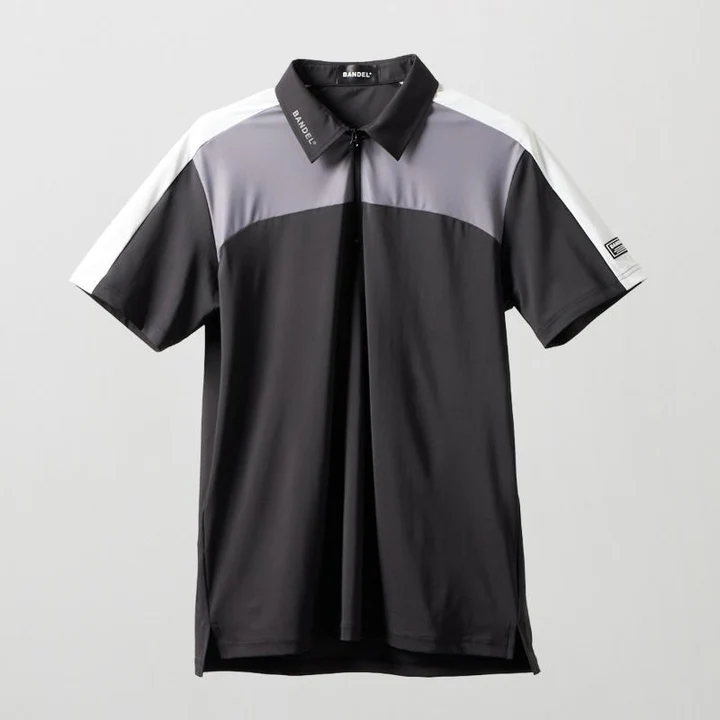 BANDEL】BGS-6SZSPL-5-BK/ヒートパンチングポロ/BK/XL