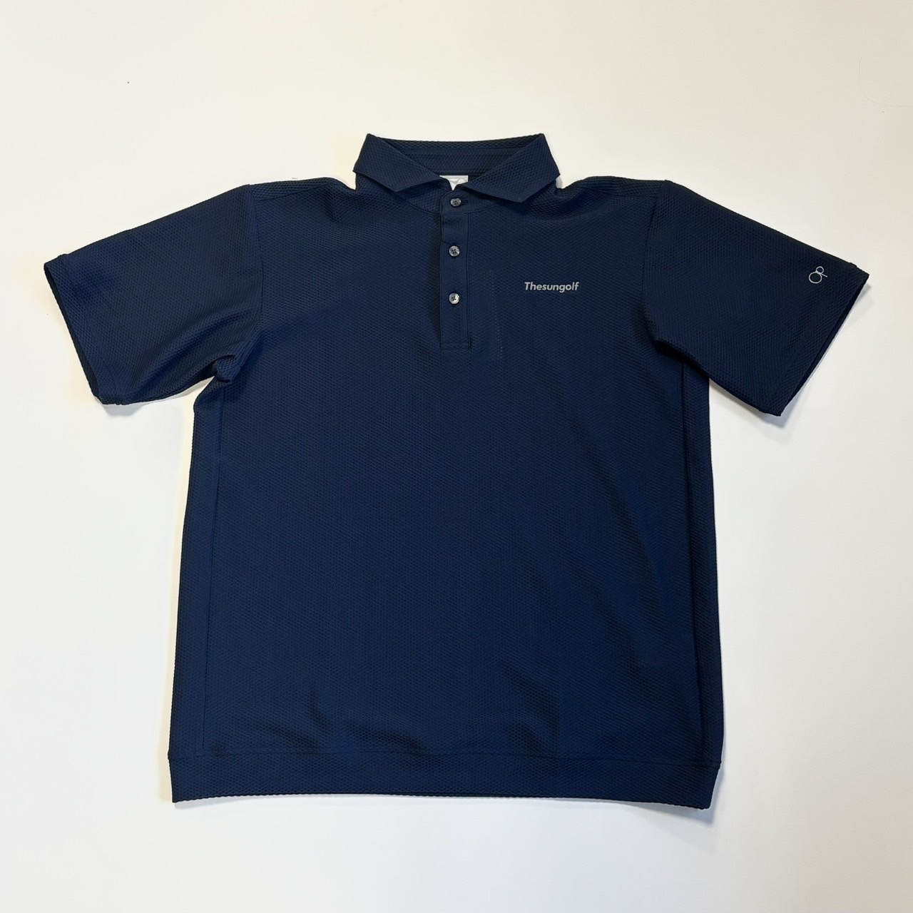 THESUNGOLF】TSGAP06/ LOOSE POLO SHIRTS/L/NAV