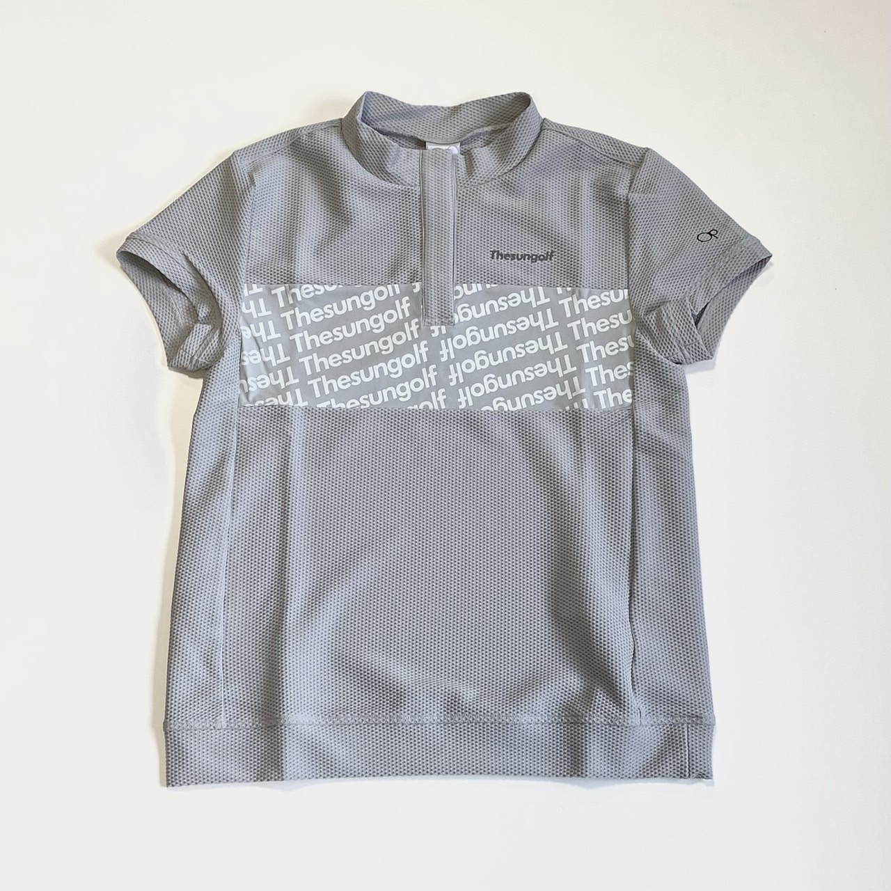 THESUNGOLF】TSGAP14/LADYS MOCK SHIRTS/M/LGR