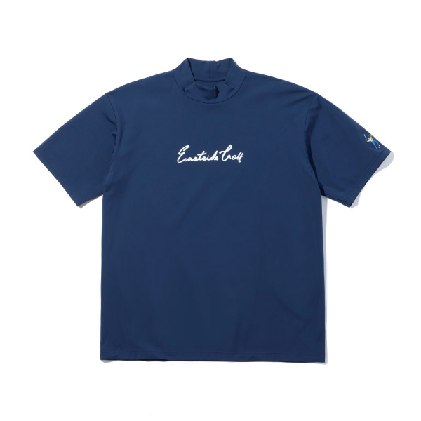 EastsideGolf】 9601-9004G/SCRIPT MOCK NECK/L/NV