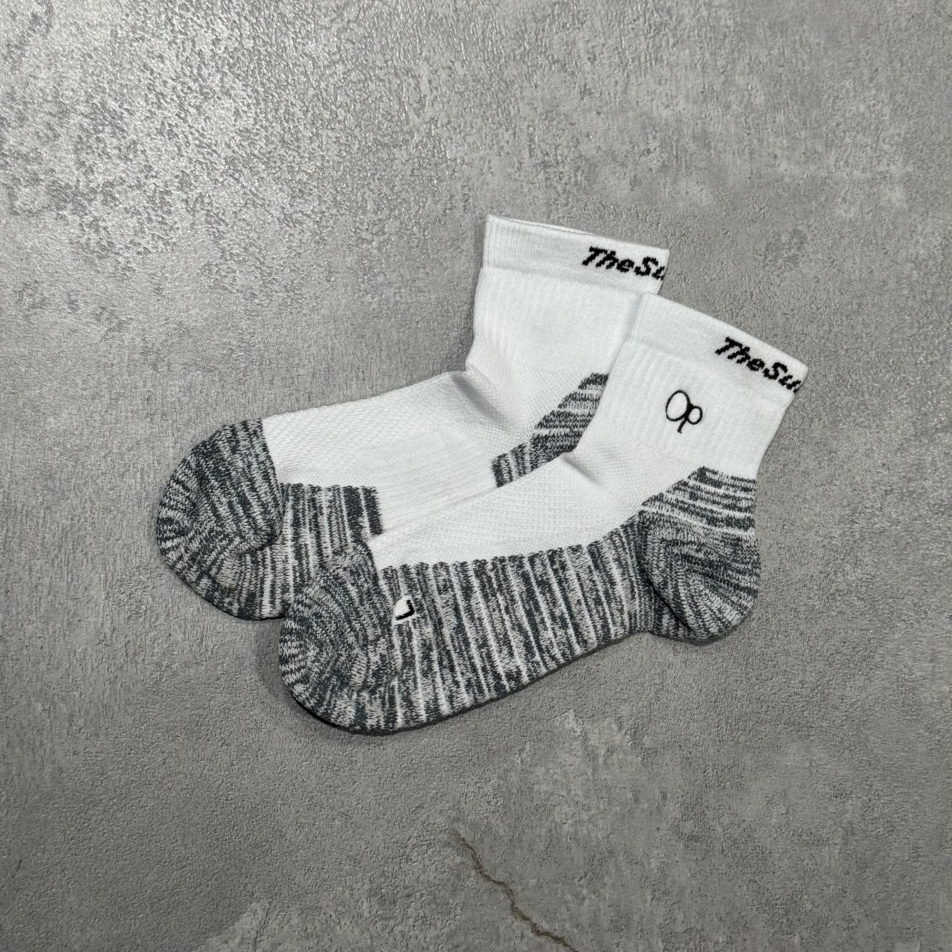 THESUNGOLF】TSGSK001/LOGO SOCKS/F/WH