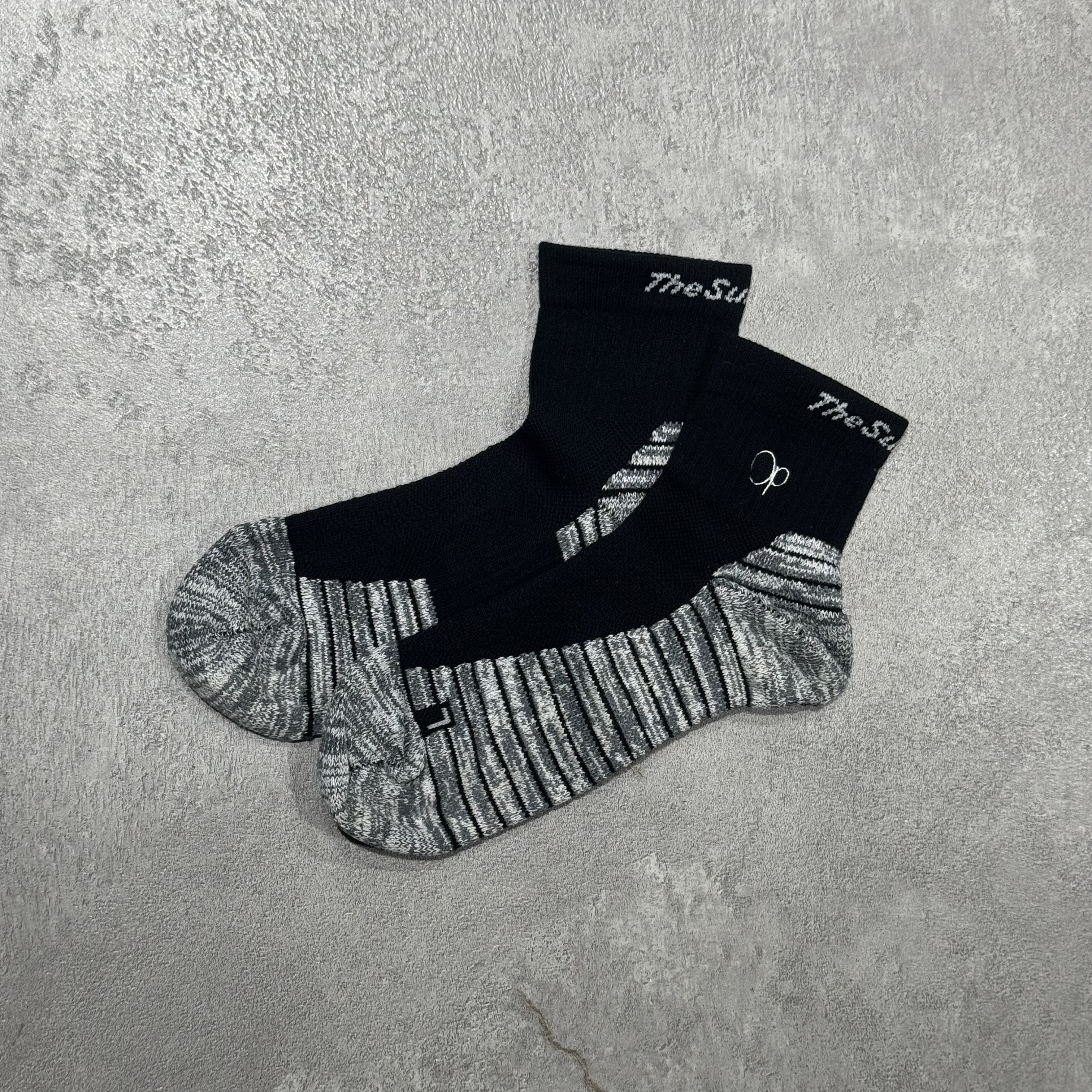 THESUNGOLF】TSGSK001/LOGO SOCKS/F/BK