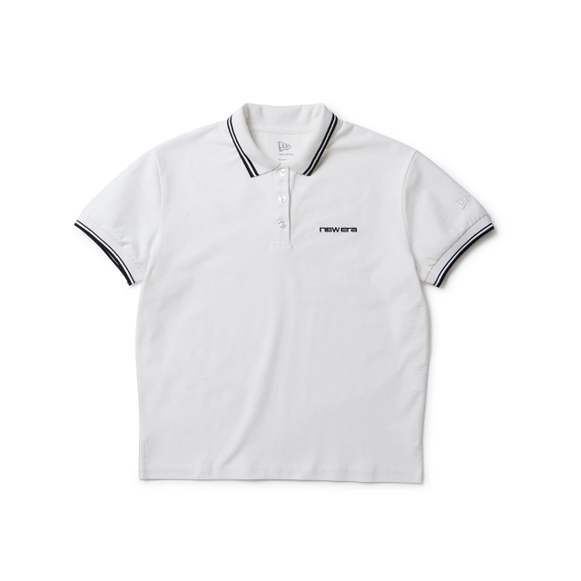 NEWERA】15129393/GFW SS COVEROSS POLO STRIPE CL/WH/M