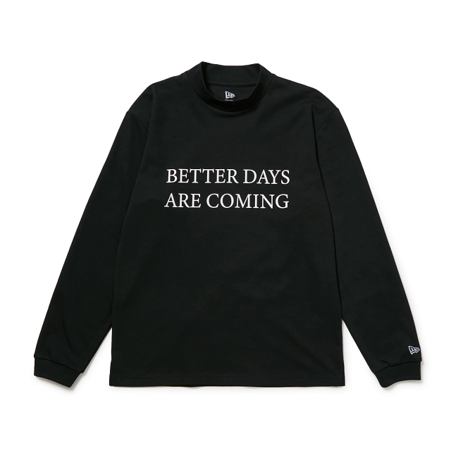 NEWERA】15129473/GF LS MOCK NECK PF T TAG LINE /BK/L