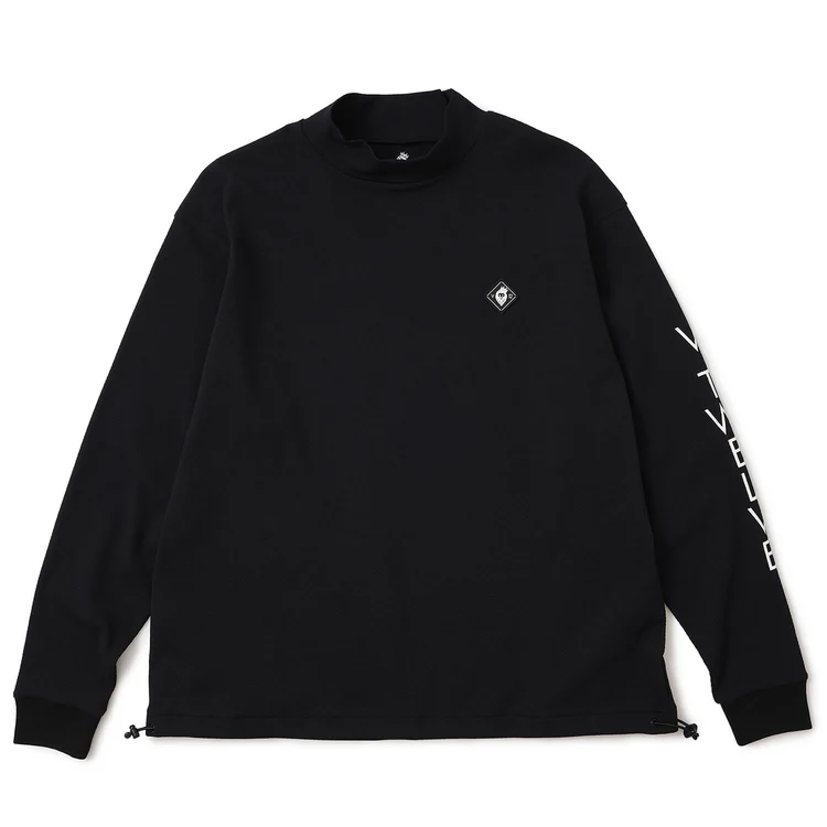 V12】V122520-MK06/RELAX L/S  MOCK/L/BK