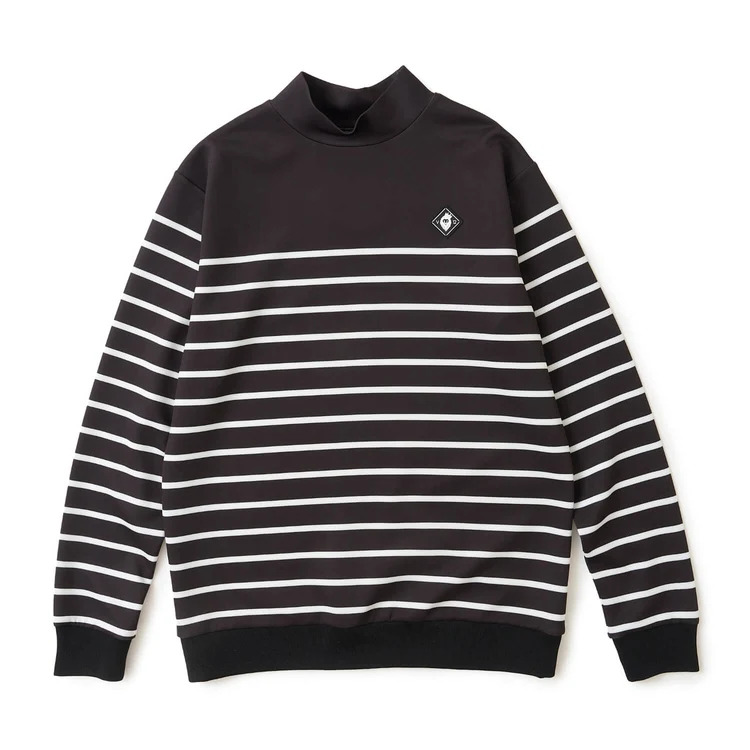 V12】122620-MK05/BORDER L/S MOCK/BK/XL