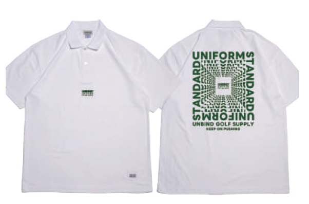 UNBIND】UN2238-05/DEPTH LOGO POLO/XL/WH
