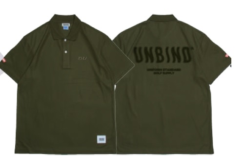 UNBIND】UN2237-05/HAZE WAVY POLO/XL/GREEN