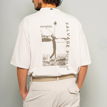 SALVAGE PUBLIC】SVKA5011/Malama Pique Crewneck S/S  /WH/L