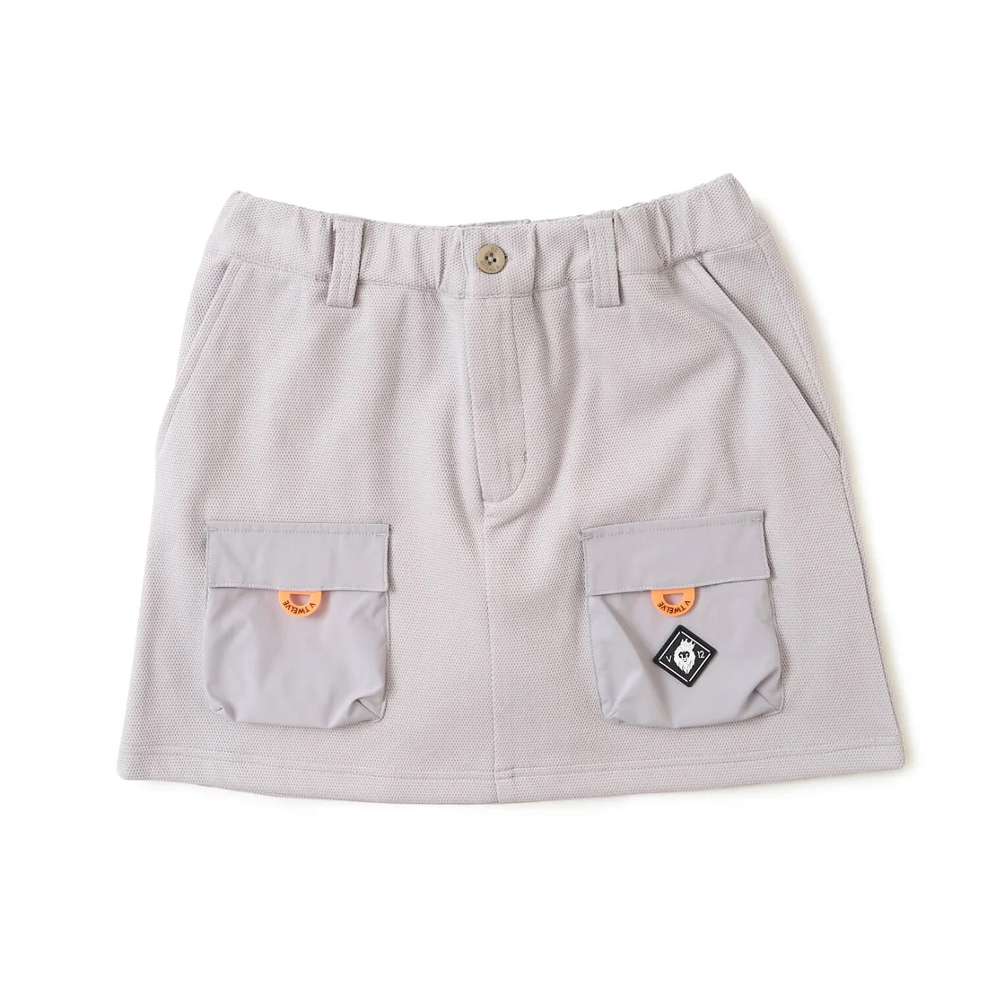 V12】V122620-SK01/ARC TAG SKIRT/GRAY/1