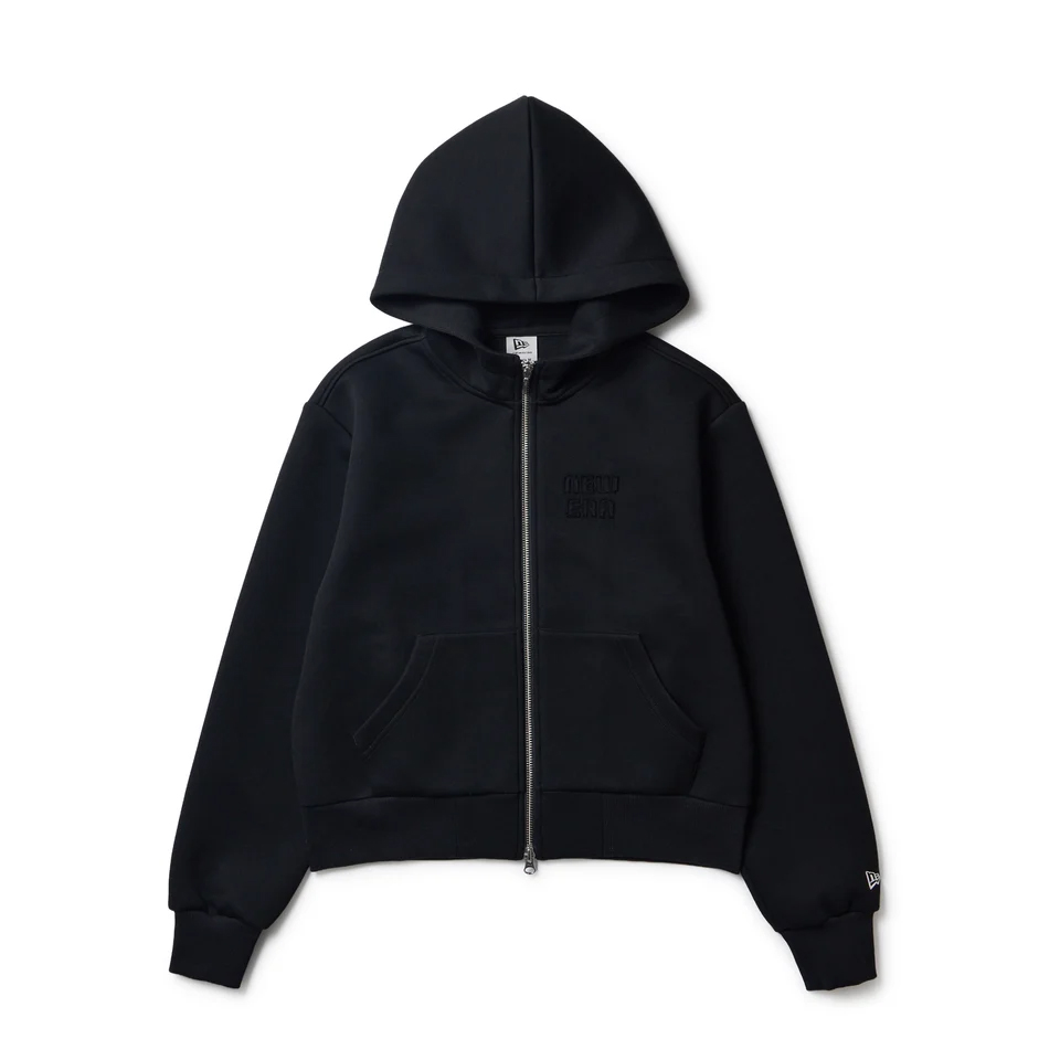 NEWERA】15129388/GFW TECH SW FZ HOODIE SQ LOGO BLK/BK/L