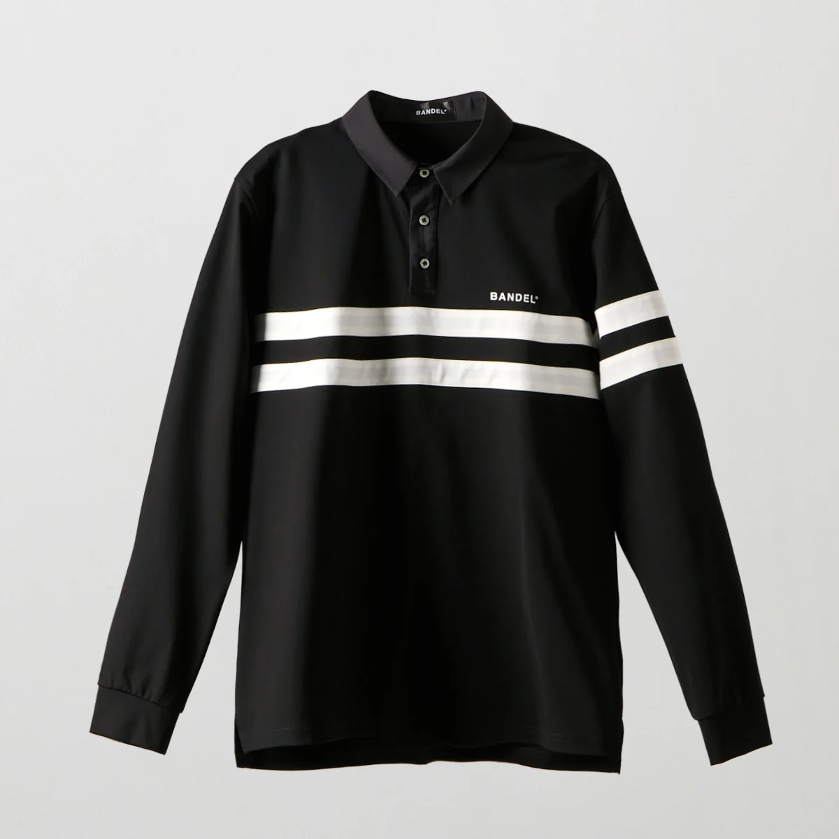 BANDEL】BGS-6ACLPL-5-BK/チェストラインL/S ポロ/BK/XL