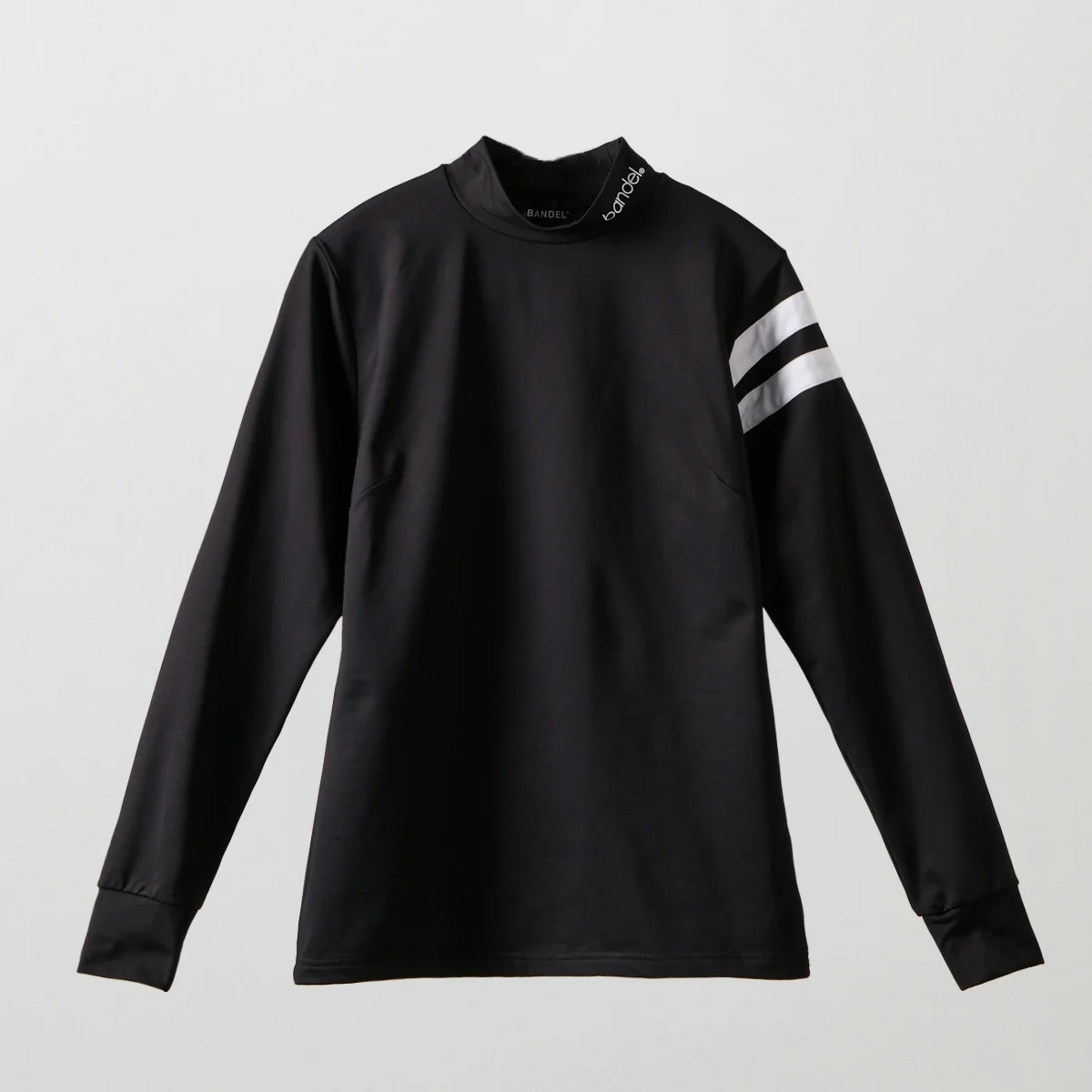 BANDEL】BGS-W6ASLMC-3-BK/ウィメンズ スリーブラインL/Sモックネック/BK/M