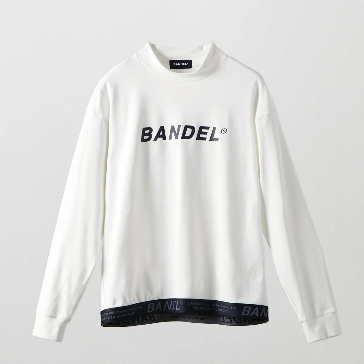 BANDEL】BGS-6AHTMC-4-WH/ヘムテープL/Sモックネック/WH/L
