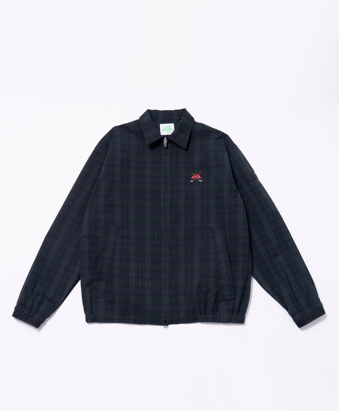 SALVAGEPUBLIC】SVKA6009/Kahala Seersucker Jacket/Black watch/M