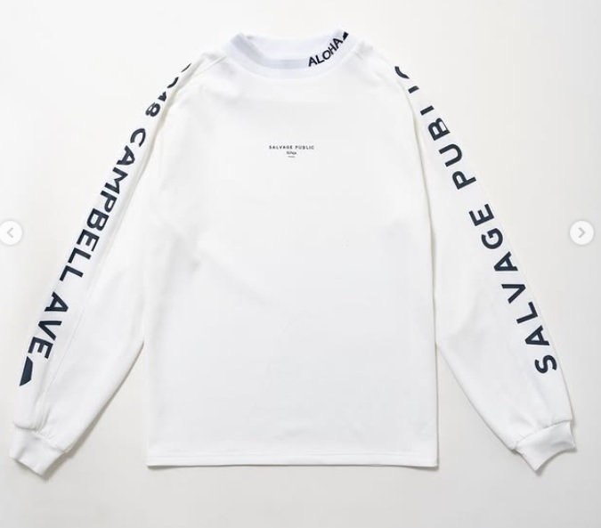 SALVAGE PUBLIC】SVKA5017/Alapaina Mock L/S/WH/M