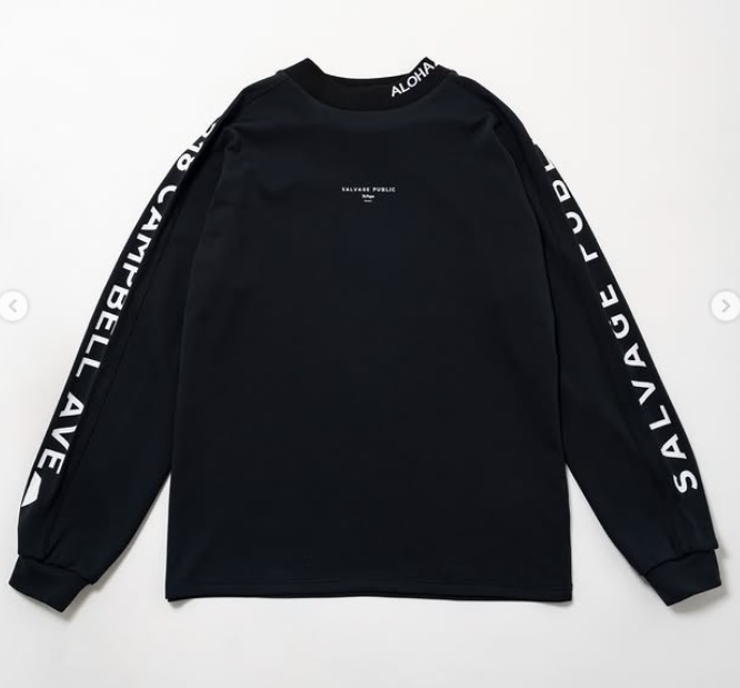 SALVAGE PUBLIC】SVKA5017/Alapaina Mock L/S/BK/L